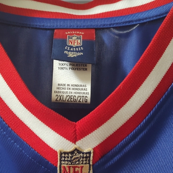Thurman Thomas Throwback Reebok Blue Jersey with Red and White Accents - Picture 10 of 14